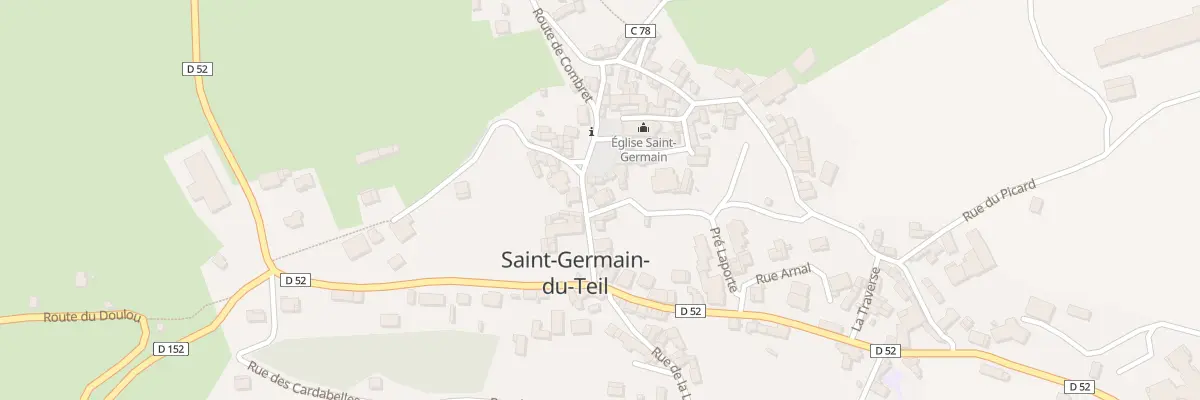 Plan du 1 Rue des Ecoles à Saint-Germain-du-Teil