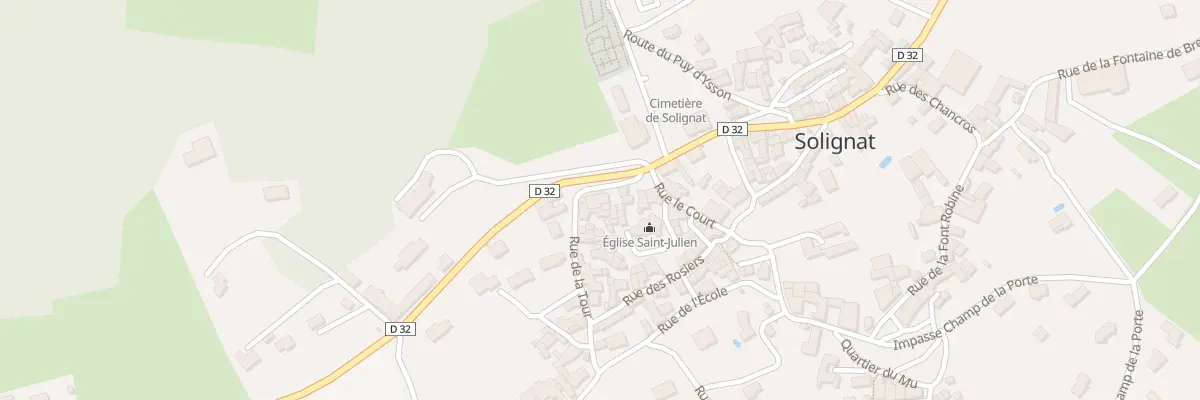 Plan du 3 Rue de la Tour à Solignat