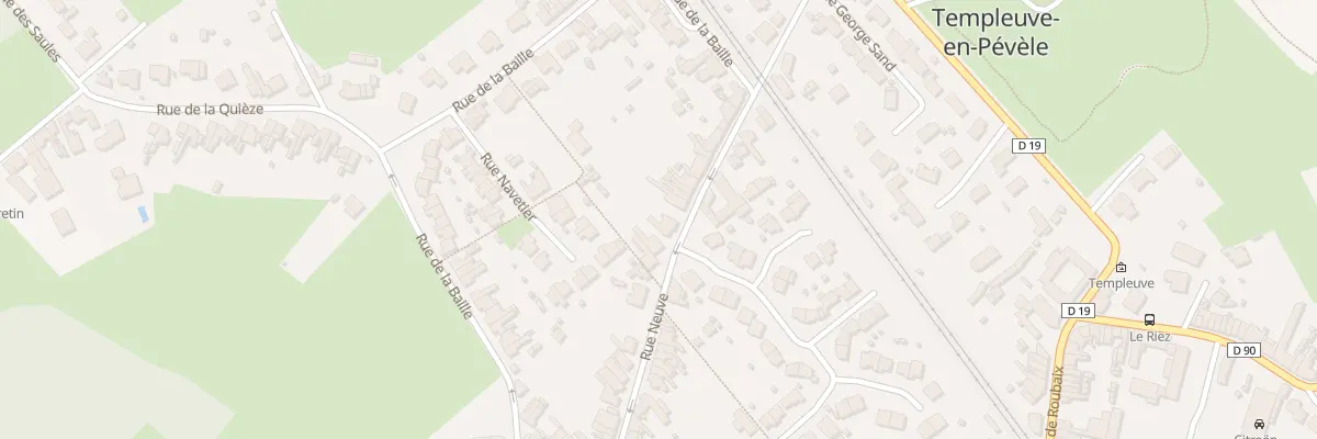 Plan du 109 Rue Neuve à Templeuve-en-Pévèle