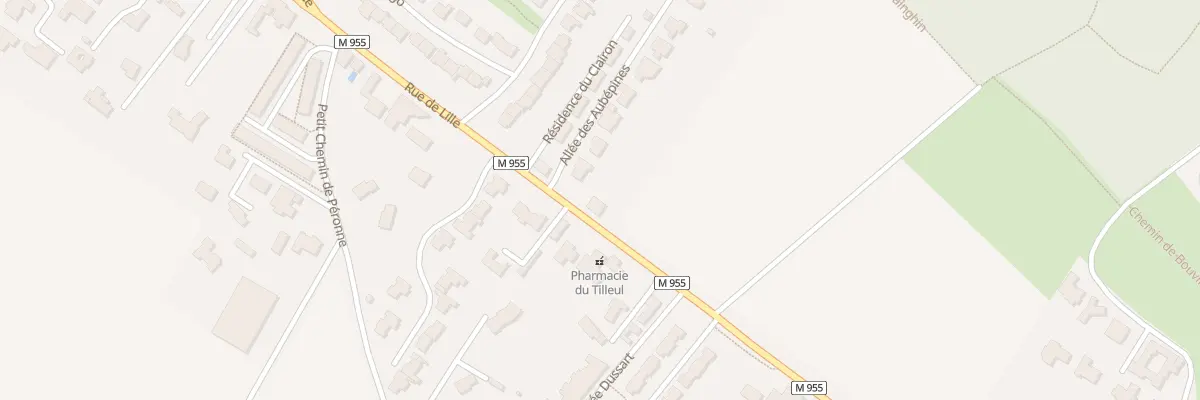 Plan du 1122 Rue de Lille à Sainghin-en-Mélantois