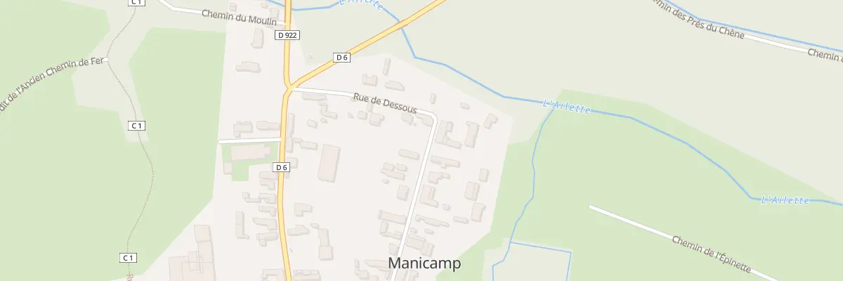 Plan du 6 Rue de Dessous à Manicamp