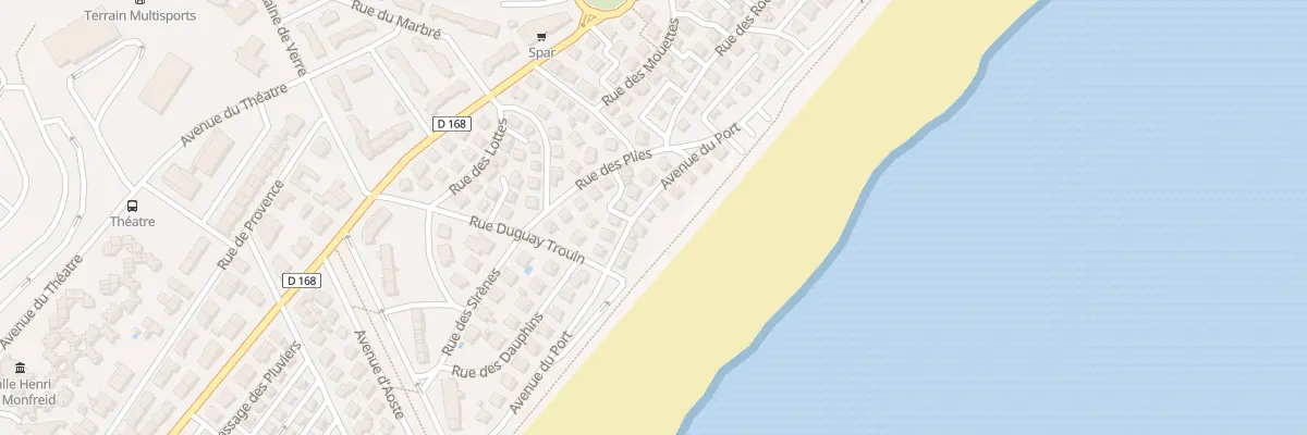 Plan du 8 Av du Port (Plage) à Narbonne