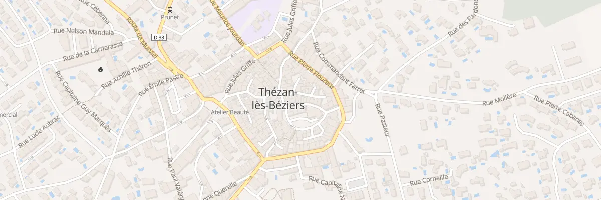Plan du 9 Rue Francois Sauzet à Thézan-lès-Béziers