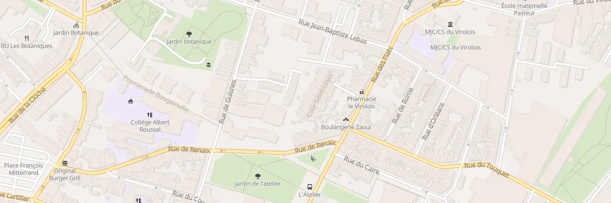 Plan du 11 Crs St Louis 115 Rue des Piats à Tourcoing