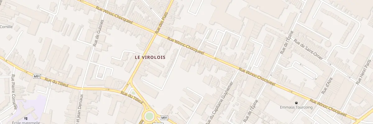 Plan du 108 Rue Winoc Chocqueel à Tourcoing