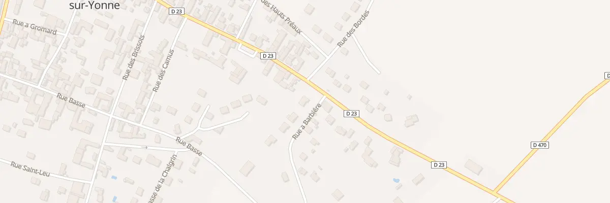 Plan du 2 Rue a Barbiere à Courlon-sur-Yonne