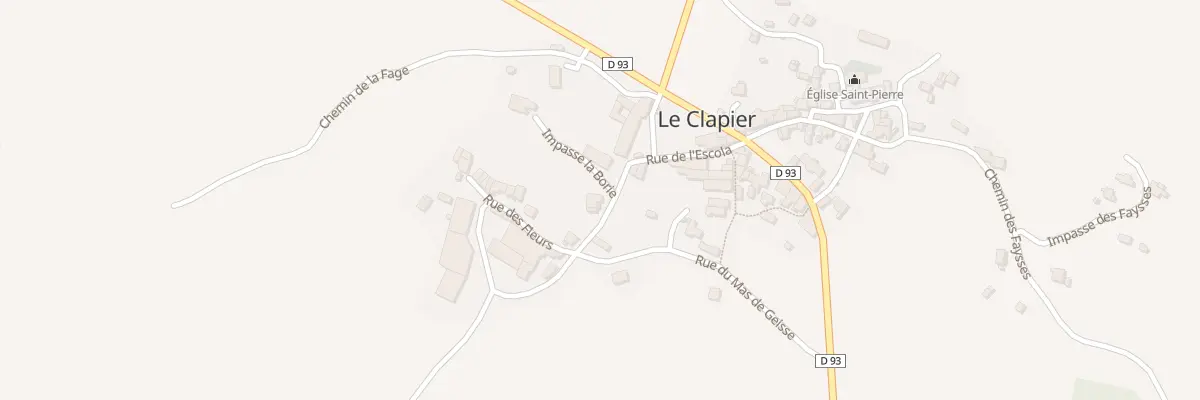 Plan du 5069 Le Clapier au Clapier