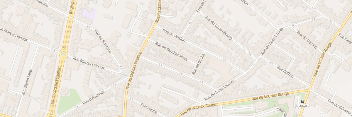 Plan du 34 Rue de Rambervillers à Tourcoing