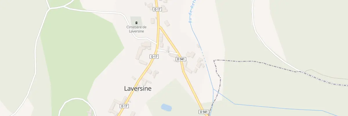 Plan du 1 Rte de Cutry à Laversine