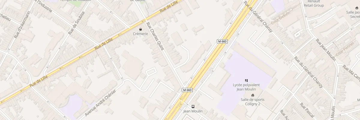 Plan du 33 Rue Charles Quint à Roubaix