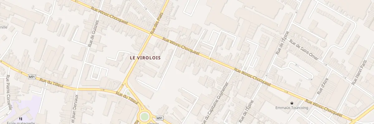 Plan du 112 Rue Winoc Chocqueel à Tourcoing