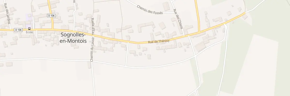 Plan du 40 Rue de Thénisy à Sognolles-en-Montois