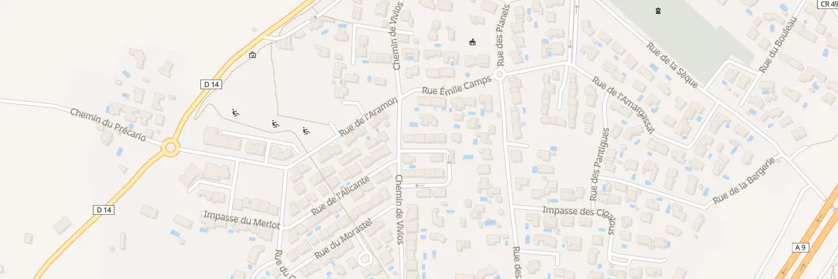 Plan du 3 Rue du Chardonnay à Lespignan