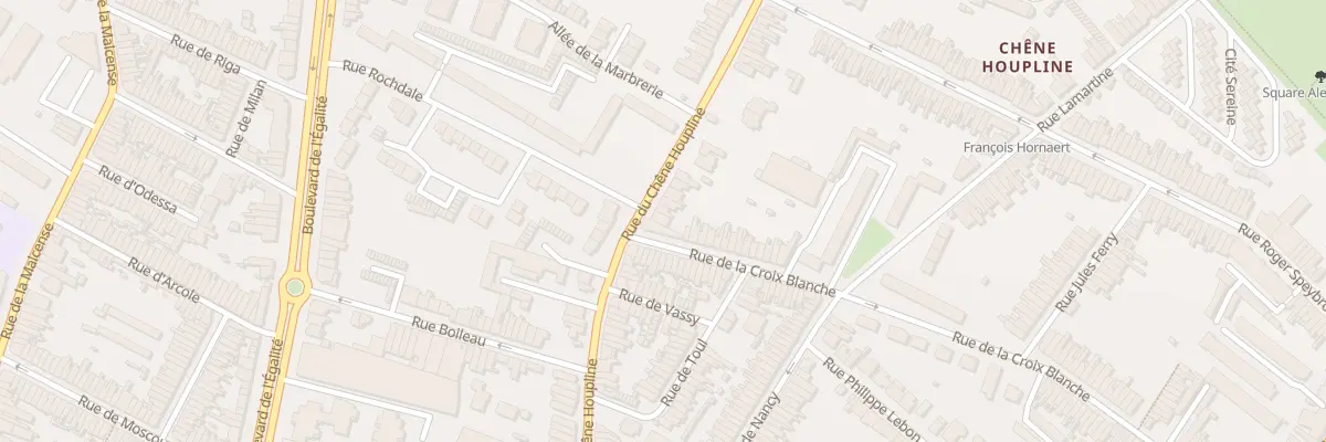 Plan du 186 Rue du Chêne Houpline à Tourcoing