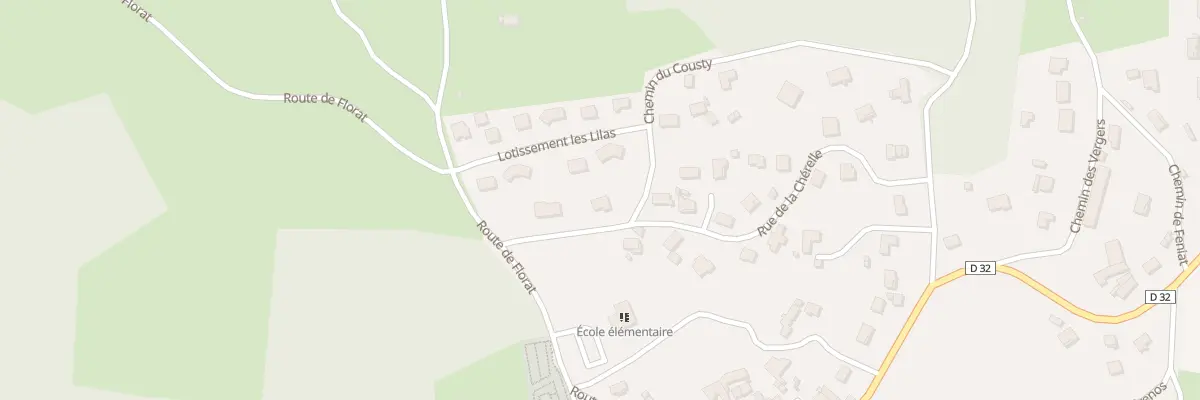 Plan du 30 Rue de la Cherelle à Solignat