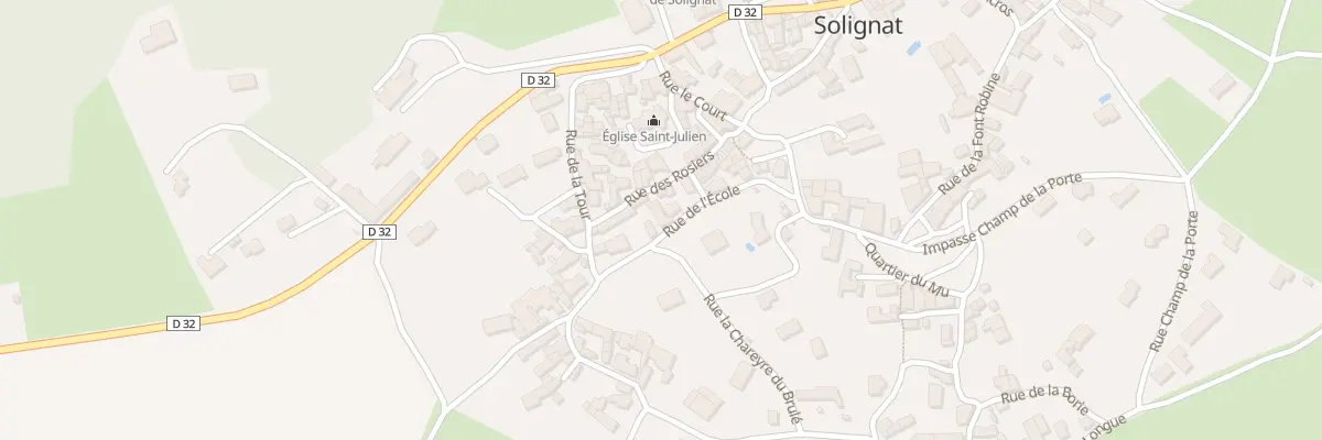 Plan du 40 Rue de l’Ecole à Solignat