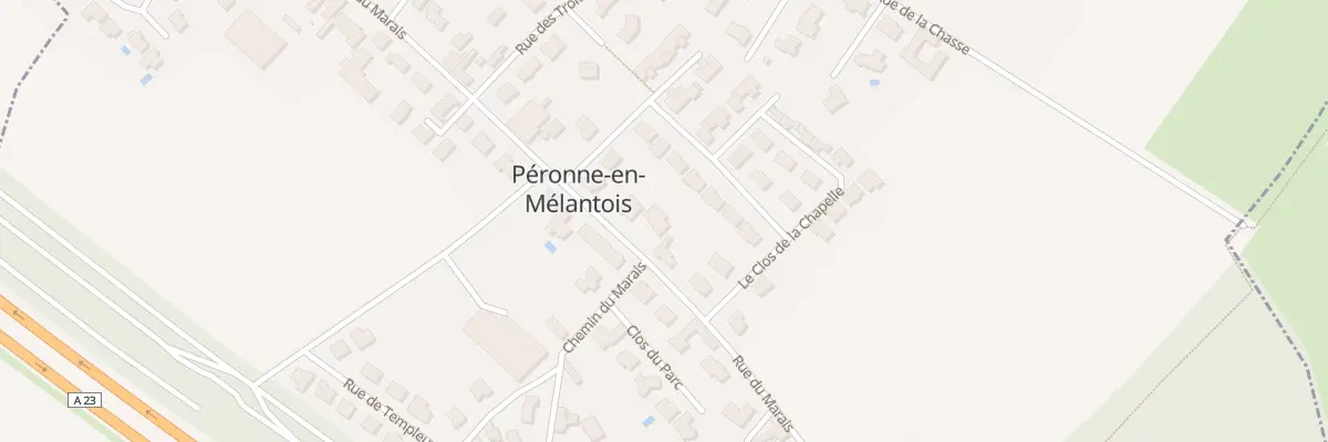 Plan du 381 Rue du Marais à Péronne-en-Mélantois