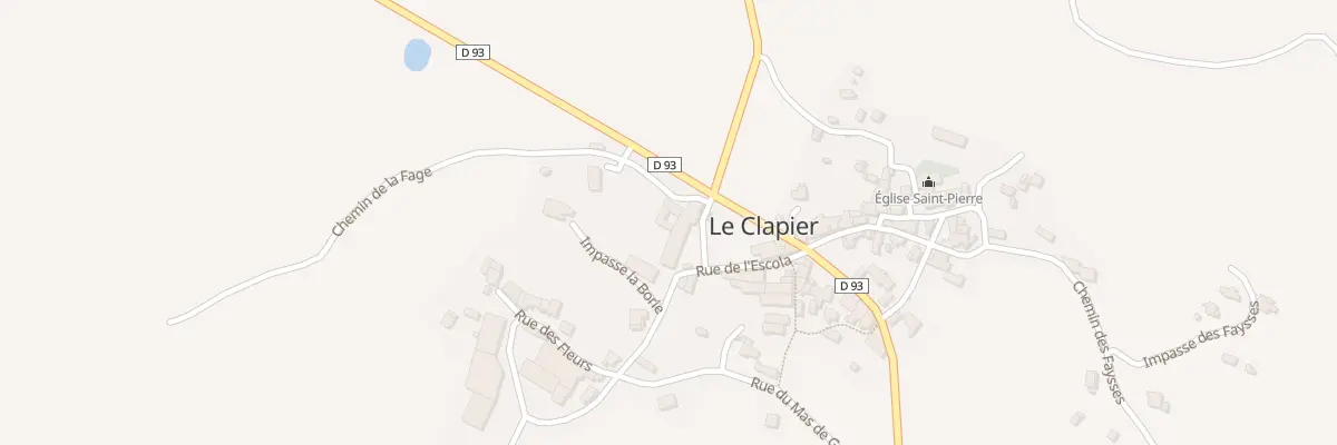 Plan du 5030B Le Clapier au Clapier