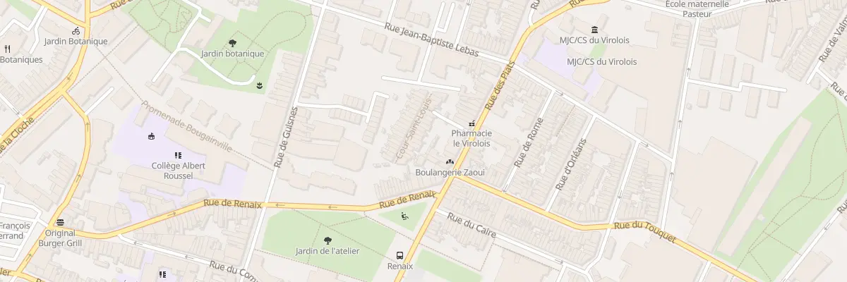 Plan du 14 Crs St Louis 115 Rue des Piats à Tourcoing