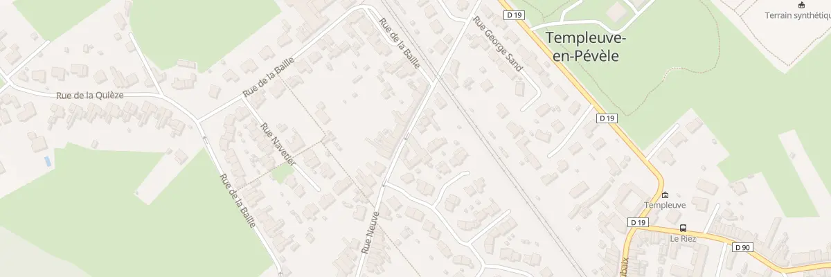Plan du 96 Rue Neuve à Templeuve-en-Pévèle