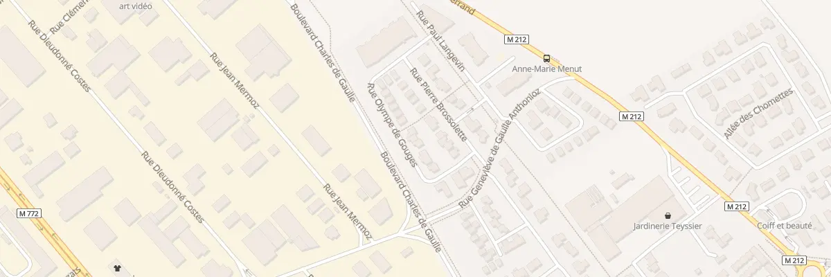 Plan du 12 Rue Olympe de Gouges à Cournon-d’Auvergne