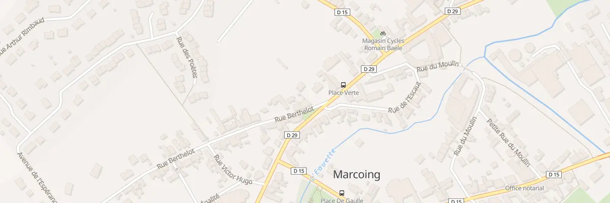 Plan du 2 Rue Berthelot à Marcoing