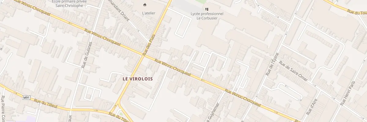 Plan du 123 Rue Winoc Chocqueel à Tourcoing