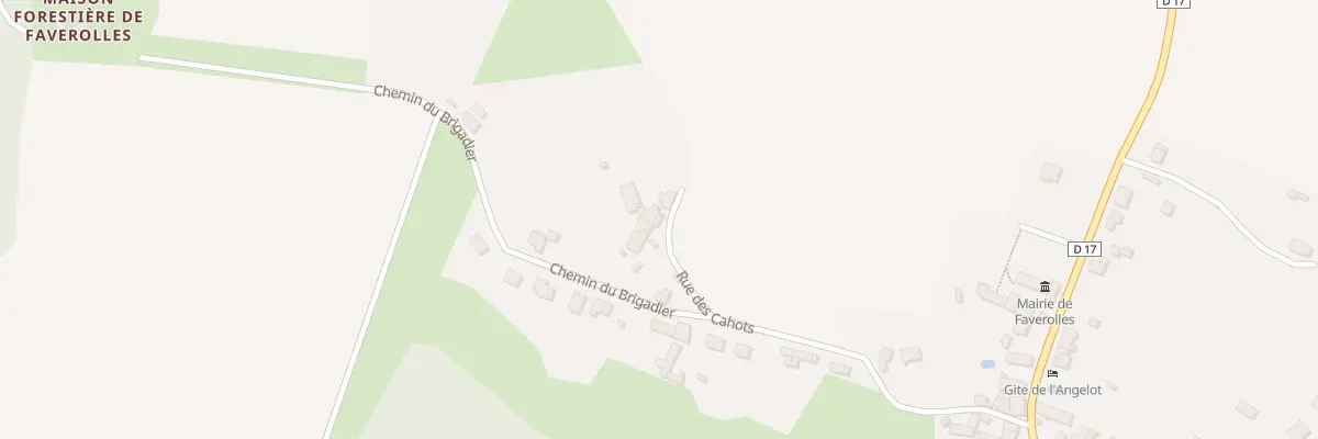 Plan du 33 Rue des Cahots à Faverolles
