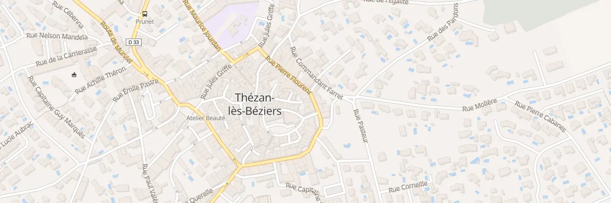 Plan du 20 Rue Virginie Flourens à Thézan-lès-Béziers
