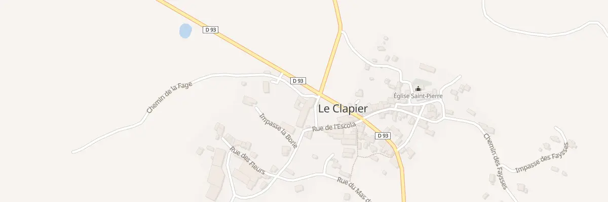 Plan du 5031 Le Clapier au Clapier