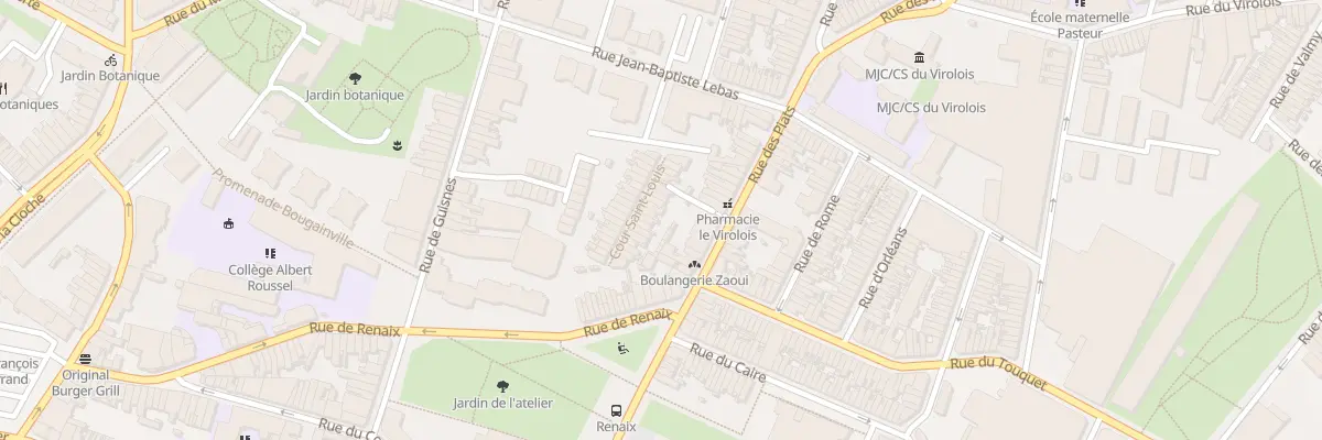 Plan du 18 Crs St Louis 115 Rue des Piats à Tourcoing