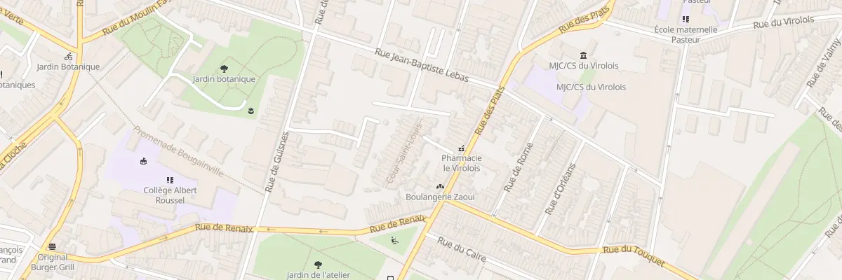 Plan du 26 Crs St Louis 115 Rue des Piats à Tourcoing