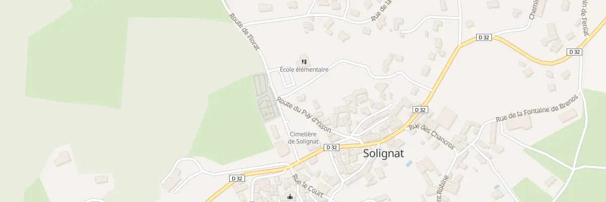Plan du 32 Rte du Puy d’Ysson à Solignat