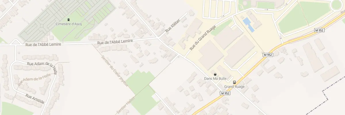 Plan du 92 Rue Kléber à Villeneuve-d’Ascq
