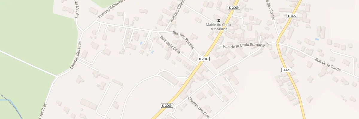 Plan du 9 Rue de la Cote au Cheix-sur-Morge