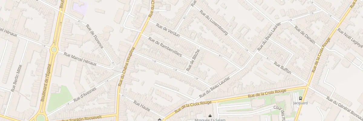 Plan du 50 Rue de Rambervillers à Tourcoing