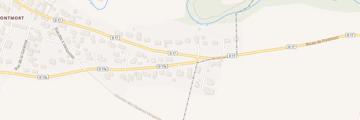 Plan du 47 Rue de Bellevue - Pontmort à Chambaron sur Morge