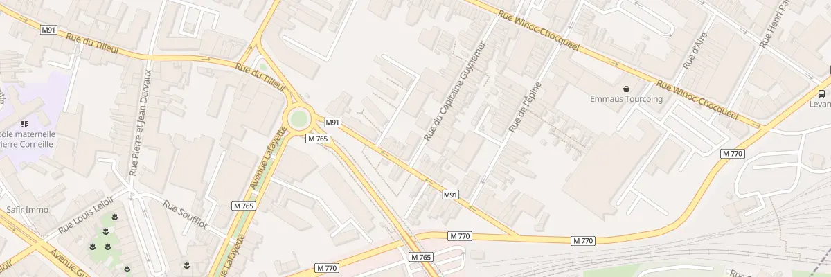 Plan du 3 Rue du Capitaine Guynemer à Tourcoing