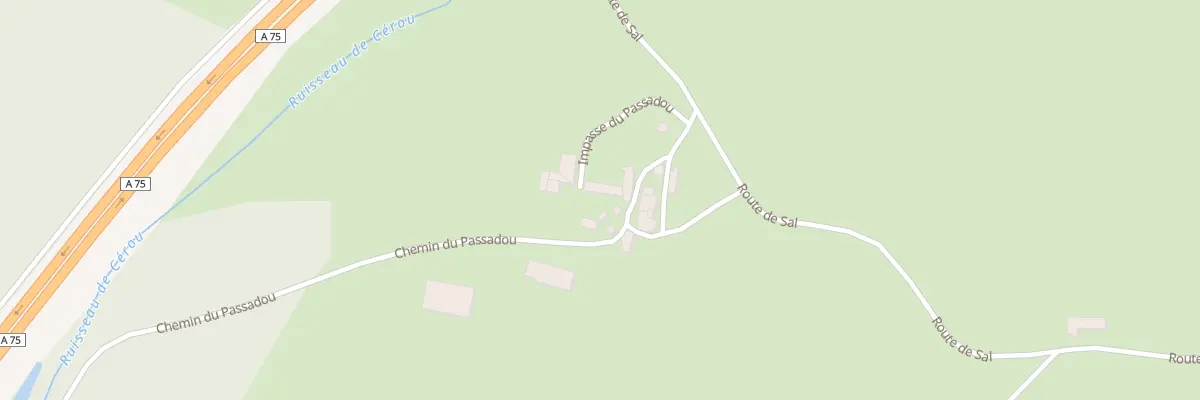 Plan du 5134 Sal Bas à Saint-Poncy