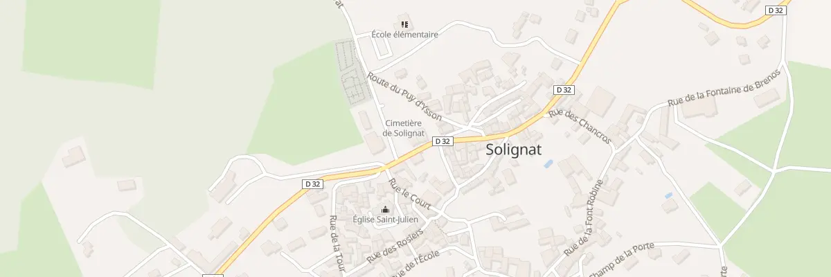 Plan du 38 Rue des Dauphins d’Auvergne à Solignat