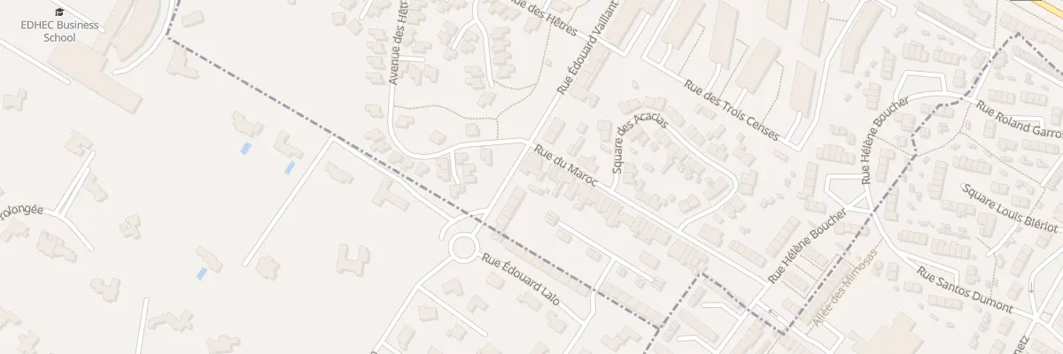 Plan du 235 Rue Edouard Vaillant à Roubaix
