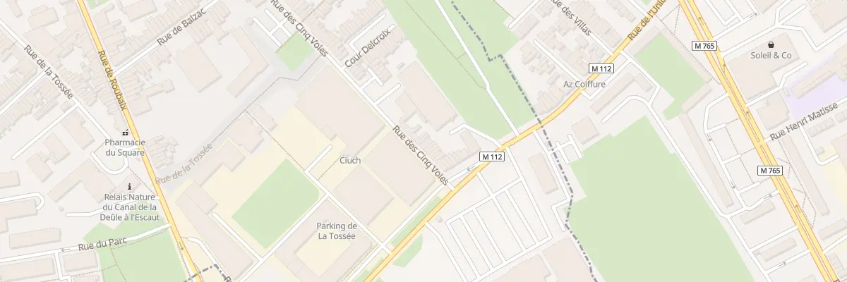 Plan du 279 Rue des Cinq Voies à Tourcoing