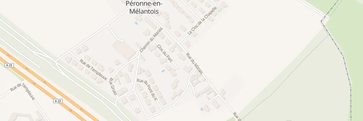 Plan du 512 Rue du Marais à Péronne-en-Mélantois