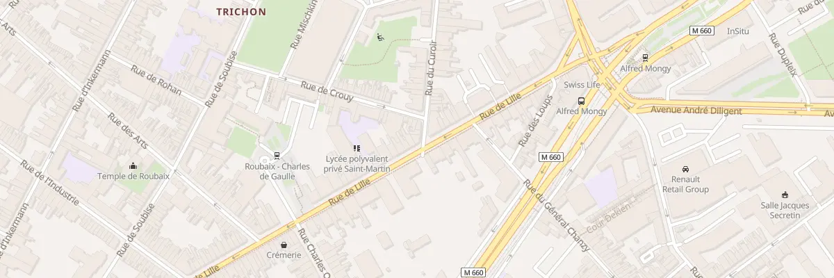 Plan du 42 Rue de Lille à Roubaix