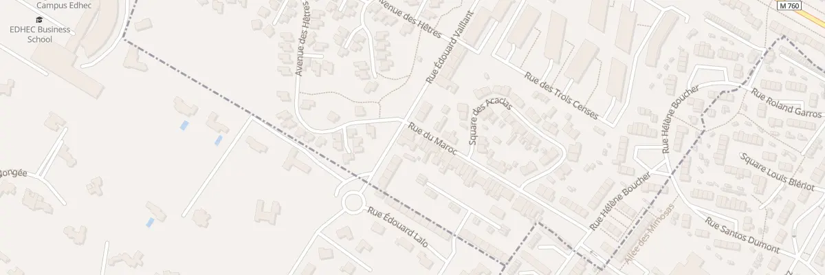 Plan du 231 Rue Edouard Vaillant à Roubaix