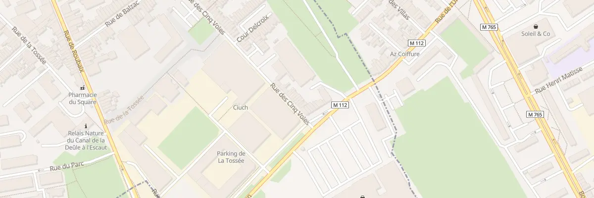 Plan du 285 Rue des Cinq Voies à Tourcoing