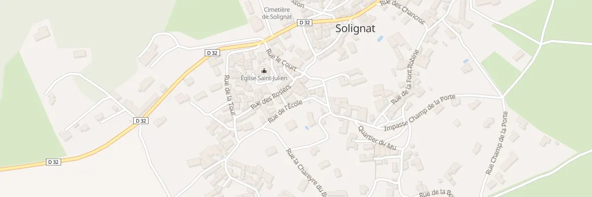 Plan du 37 Rue de l’Ecole à Solignat
