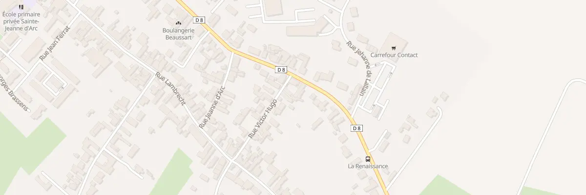 Plan du 3 Rue Victor Hugo à Lallaing