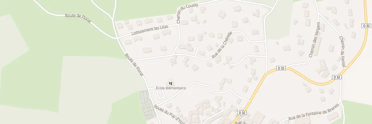 Plan du 24 Rue de la Cherelle à Solignat