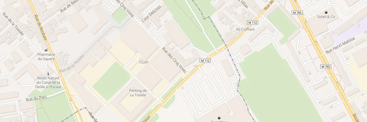 Plan du 293 Rue des Cinq Voies à Tourcoing